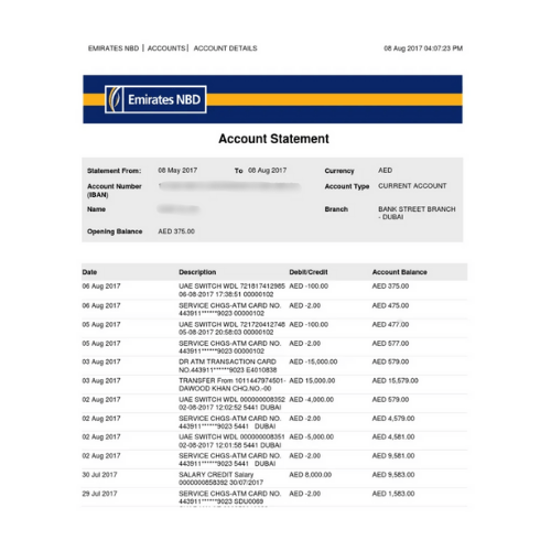 Financial Document Legal Translation